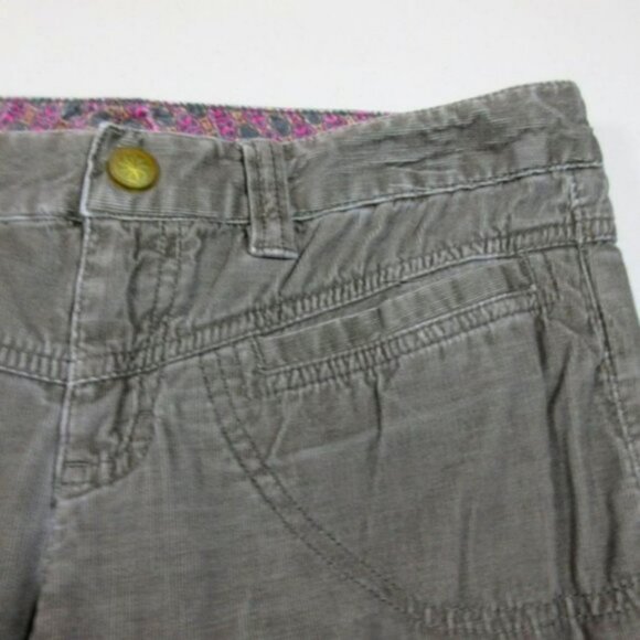 athleta womens solid gray skinny Dipper stretch corduroy hiking pants 4x30 EUC - Picture 5 of 7